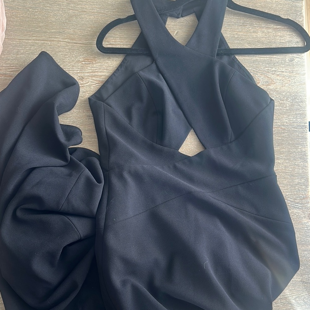 BCBGMaxAzria Salome Black halter Dress